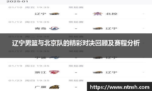 辽宁男篮与北京队的精彩对决回顾及赛程分析
